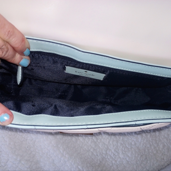 Kate Spade, NWT, TRICOLOR; Crossbody; Navy, Off-White & Powder Blue; Gorgeous! - Picture 8 of 10